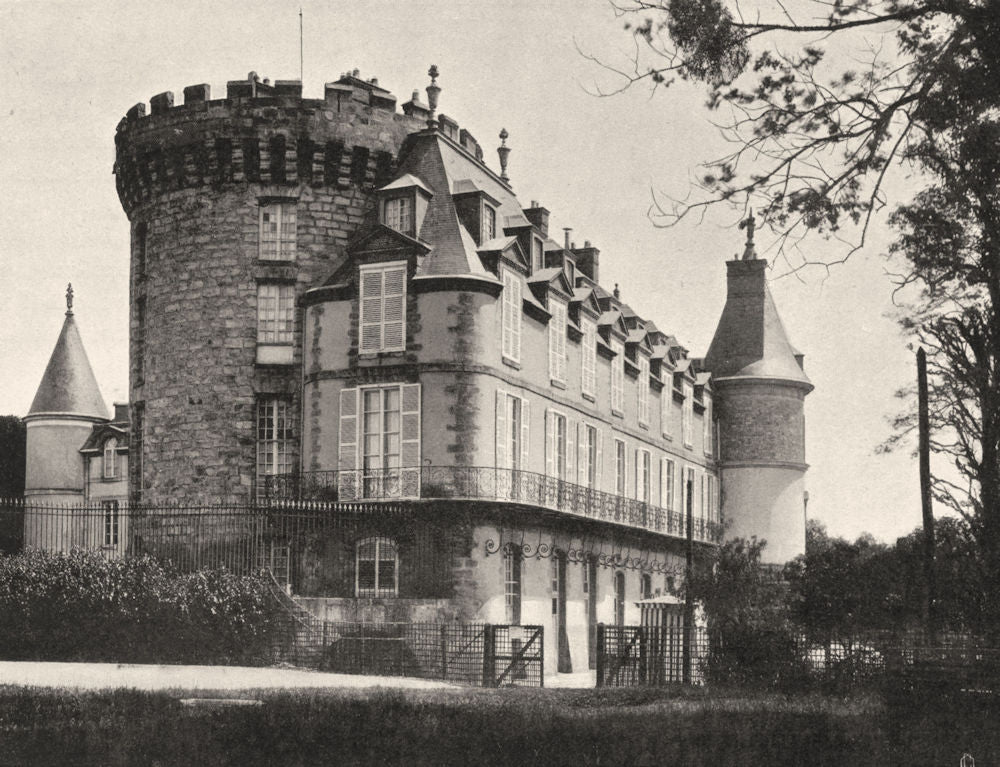 YVELINES. Château de Rambouillet 1902 old antique vintage print picture